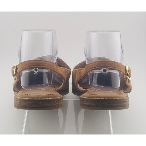 Leather Suede pointed toe slingback flat sandals Sperry Saybrook women\'s‎ sz 10 main image 10